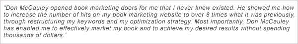 Free Publicity Author Testimonial 2